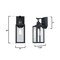Westinghouse Fixture Wall Outdoor 60W Motion Sensor Victoria, Matte Black Clear Glass 6122600 - alternate 3